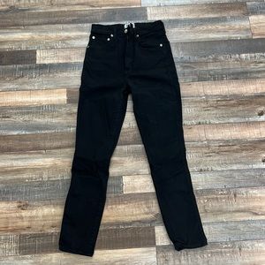 Agolde super skinny and super highwaisted black jeans